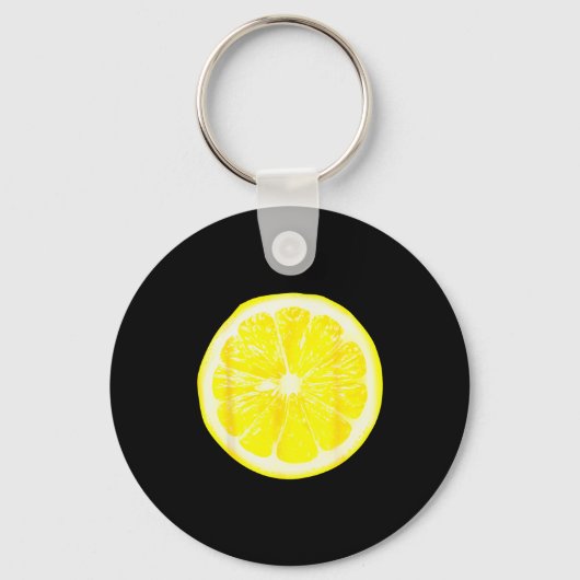 Funny Halloween Yellow Lemon Costume Fruit Costume Sleutelhanger (Voorkant)