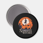 Funny Halloween Yoga Lover Namaste Witches Magneet (Voorkant / Achterkant)