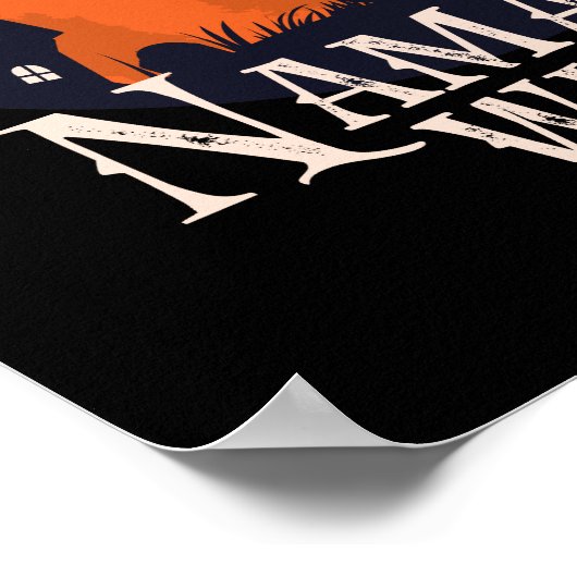 Funny Halloween Yoga Lover Namaste Witches Poster (Hoek)