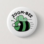 Funny Halloween Zombie Bee Pun Ronde Button 5,7 Cm (Voorkant)