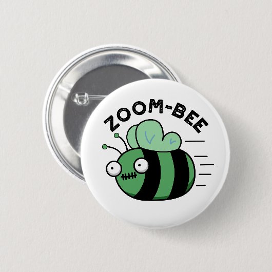 Funny Halloween Zombie Bee Pun Ronde Button 5,7 Cm (Voorkant /achterkant)