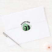 Funny Halloween Zombie Bee Pun Ronde Sticker (Envelop)