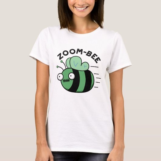 Funny Halloween Zombie Bee Pun T-shirt (Voorkant)