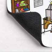 Funny Ham Cave Mousepad past het aan! Muismat (Hoek)