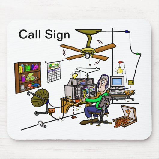 Funny Ham Cave Mousepad past het aan! Muismat (Voorkant)