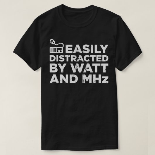 Funny Ham Radio Morse Code CB Radio Nerdy Geek CW  T-shirt (Design voorkant)