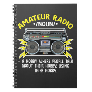 Funny Ham Radio Operator Amateur Radio Definition Notitieboek