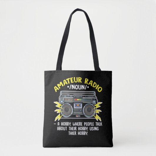 Funny Ham Radio Operator Amateur Radio Definition Tote Bag (Voorkant)