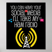 Funny Ham Radio Operator CB Radio Amateur Gift Poster (Voorkant)