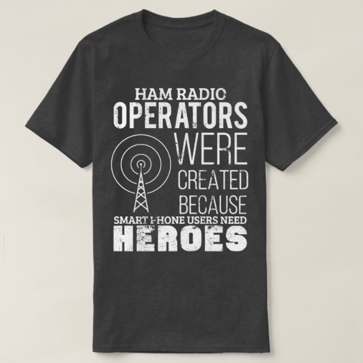 Funny Ham Radio Radio Amateur Morse Code T-shirt (Design voorkant)