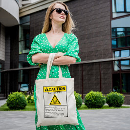 Funny Ham Shack Caution Radio Operator Tote Bag