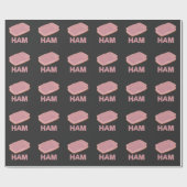 Funny Ham Slice Butcher Meat Lover Cadeaupapier (Vlak)