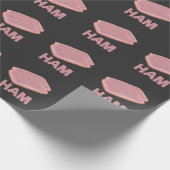 Funny Ham Slice Butcher Meat Lover Cadeaupapier (Hoek)