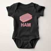Funny Ham Slice Butcher Meat Lover Romper (Voorkant)