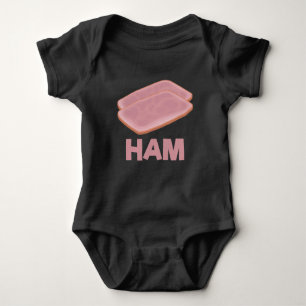 Funny Ham Slice Butcher Meat Lover Romper