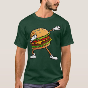 Funny Hamburger Art Kinder Mannen Vrouwen Cheesebu T-shirt
