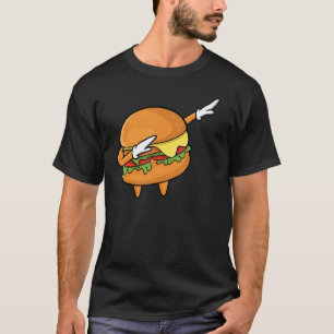 Funny Hamburger Art Kinder Mannen Vrouwen Cheesebu T-shirt