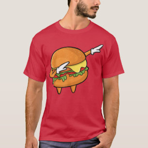 Funny Hamburger Art Kinder Mannen Vrouwen Cheesebu T-shirt
