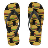 Funny Hamburger Bun BBQ Fast Food Teenslippers (Voetbed)
