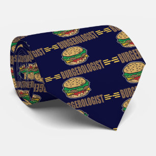 Funny Hamburger Cheeseburger Stropdas