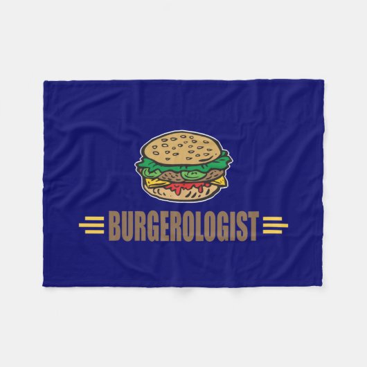 Funny Hamburger Cheeseburger Warm Fleece Deken (Voorkant (Horizontaal))
