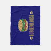 Funny Hamburger Cheeseburger Warm Fleece Deken (Voorkant)