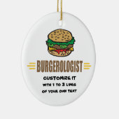 Funny Hamburger Keramisch Ornament (Rechts)
