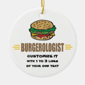 Funny Hamburger Keramisch Ornament (Voorkant)