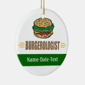 Funny Hamburger Keramisch Ornament (Rechts)
