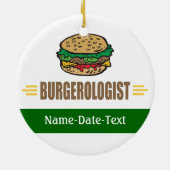 Funny Hamburger Keramisch Ornament (Achterkant)