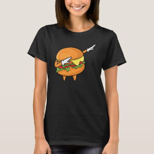 Funny Hamburger Kinder Mannen Vrouwen Cheeseburger T-shirt