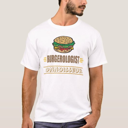 Funny Hamburger Lovers T-shirt (Voorkant)