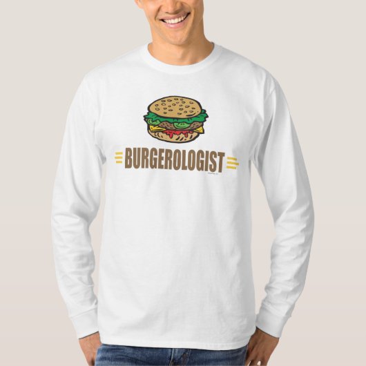 Funny Hamburger Lovers T-shirt (Voorkant)