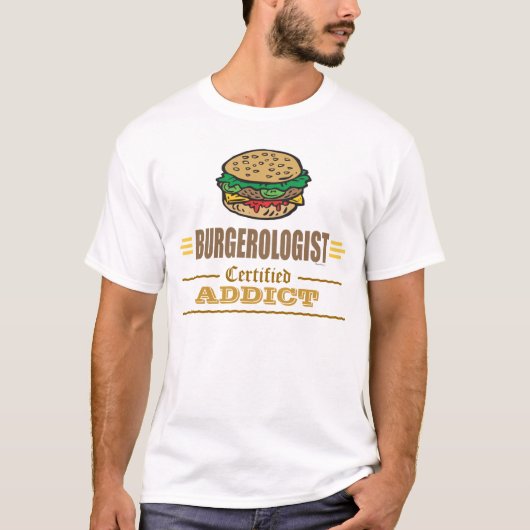 Funny Hamburger Lovers T-shirt (Voorkant)