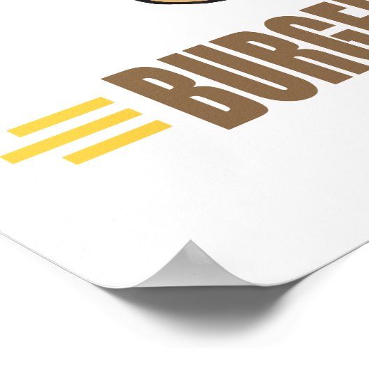 Funny Hamburger Poster (Hoek)
