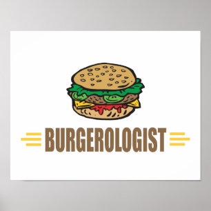 Funny Hamburger Poster