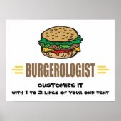 Funny Hamburger Poster (Voorkant)