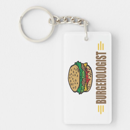 Funny Hamburger Sleutelhanger (Voorkant)