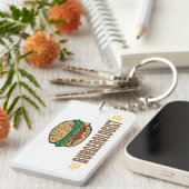 Funny Hamburger Sleutelhanger (Voorkant Rechts)