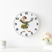 Funny Hamlet Shakespeare Actor Holding Skull Grote Klok (Huis)