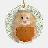 Funny Hamster Character illustratie Keramisch Ornament (Voorkant)