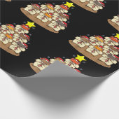Funny Hamster-kerstboom Cadeaupapier (Hoek)