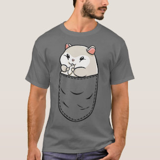 Funny Hamster Peeked Out in a Pocket Pet Animal Lo T-shirt