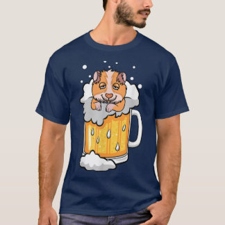 Funny Hamster Pet drunk in Beer T-shirt