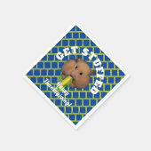 Funny Hamster Thanksgiving Servet (Hoek)