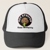 Funny Hamster Thanksgiving Trucker Pet (Voorkant)