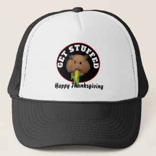 Funny Hamster Thanksgiving Trucker Pet