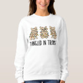 Funny Hand Drawn French Bulldog Christmas Trui (Voorkant)