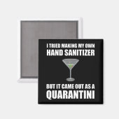 Funny Hand Sanitizer Quarantini Magneet (Voorkant / Achterkant)