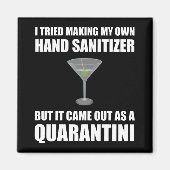 Funny Hand Sanitizer Quarantini Magneet (Voorkant)